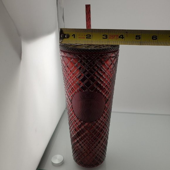Starbucks Winter Holiday Jeweled Tumbler - Red / 24 FL Oz / 2021 - Picture 11 of 12